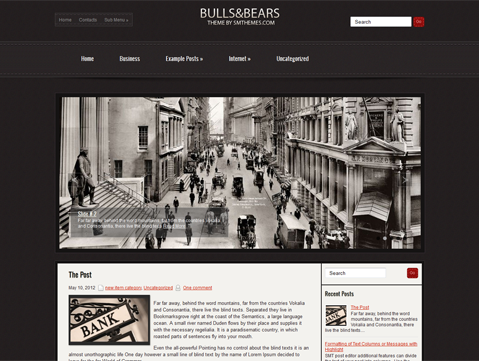 BullsAndBears Free WordPress Theme