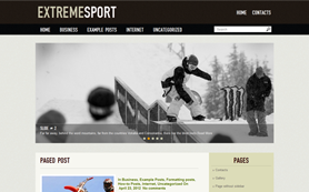 ExtremeSport Free WordPress Theme