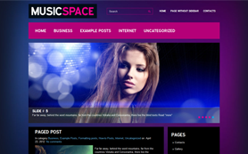 قالب زیبای MusicSpace برای وردپرس