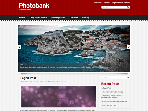 PhotoBank Free WordPress Theme
