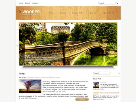 Wooder Free WordPress Theme