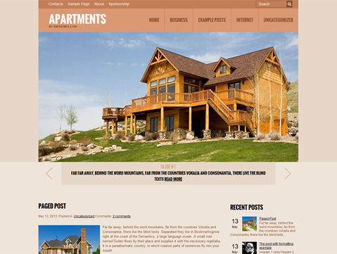 Apartments WordPress Theme