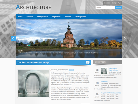 Fee Architecture WordPress Themes.