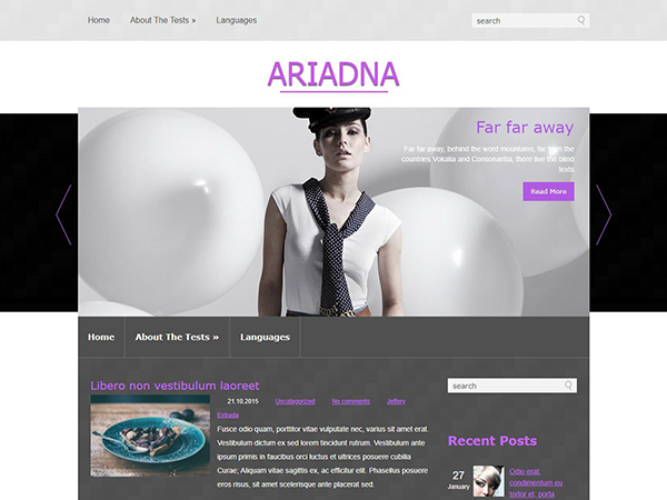 Ariadna Free WordPress Theme