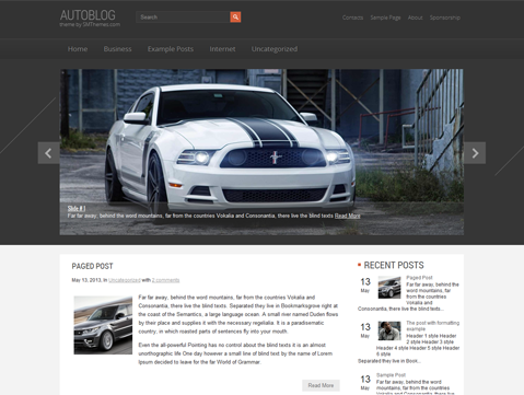 AutoBlog WordPress Theme