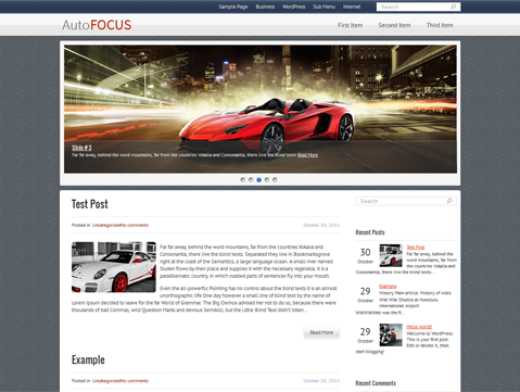 AutoFocus WordPress Theme