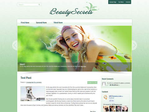 BeautySecrets WordPress Theme