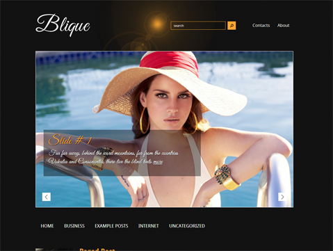 Blique Free WordPress Theme