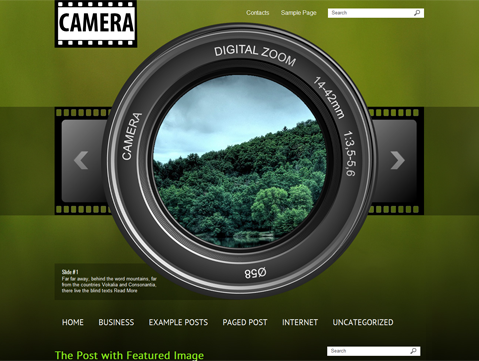 Camera Free WordPress Theme