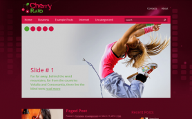 CherryRadio Free WordPress Theme
