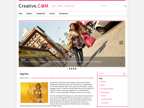 CreativeCom WordPress Theme