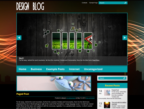 DesignBlog Free WordPress Theme