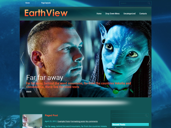 EarthView WordPress Theme