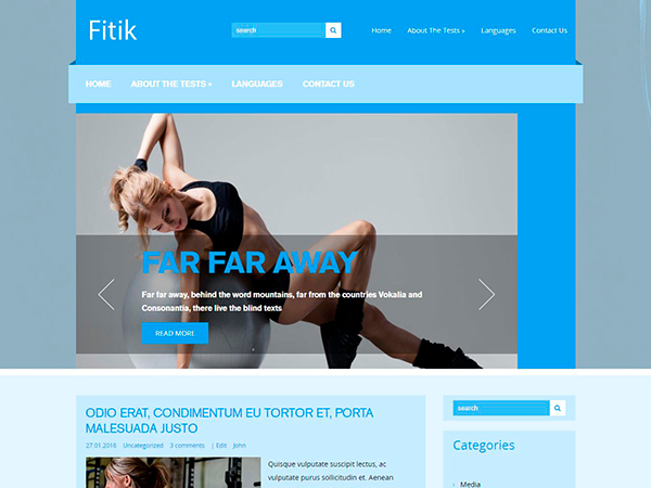Fitik WordPress Theme