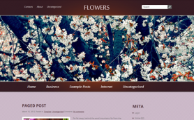 Flowers Free WordPress Theme