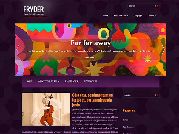 Fryder Free WordPress Theme