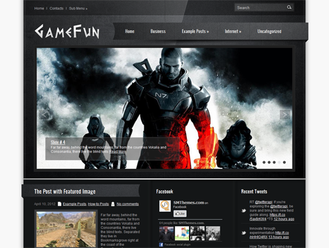 GameFun Free WordPress Theme