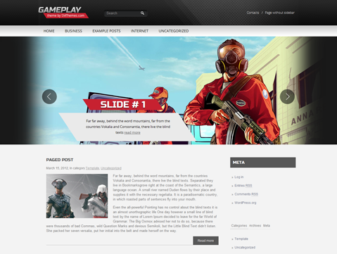 Gameplay WordPress Theme