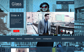 Glass Free WordPress Theme