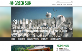 GreenSun Free WordPress Theme