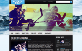 HockeyTime Free WordPress Theme