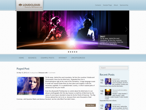 LoudCloud WordPress Theme