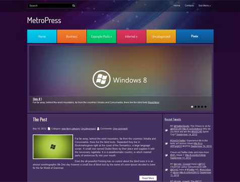 MetroPress WordPress Theme
