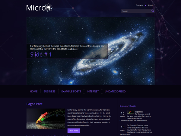 Micron Free WordPress Theme