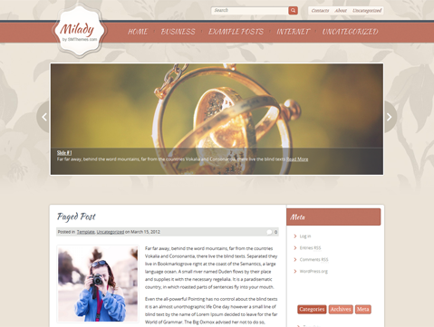 Milady Free WordPress Theme