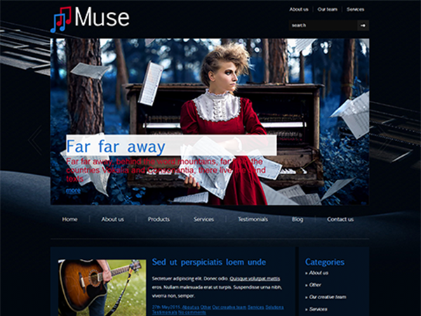 Muse Free WordPress Theme