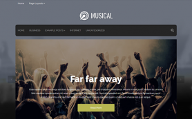 Musical Free WordPress Theme