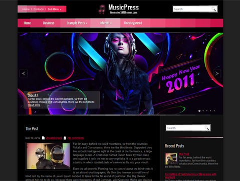 MusicPress Free WordPress Theme