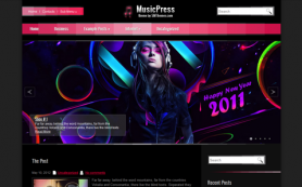 MusicPress Free WordPress Theme