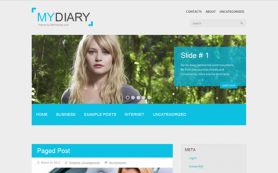MyDiary Free WordPress Theme