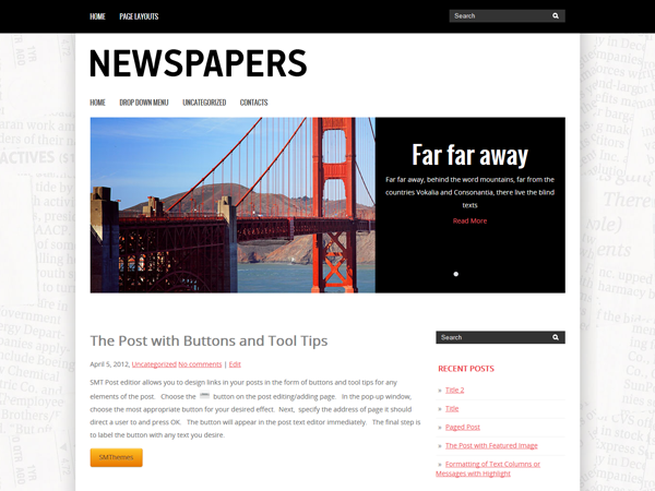 Newspapers Free WordPress Theme