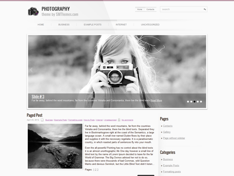 Photography Free WordPress Theme