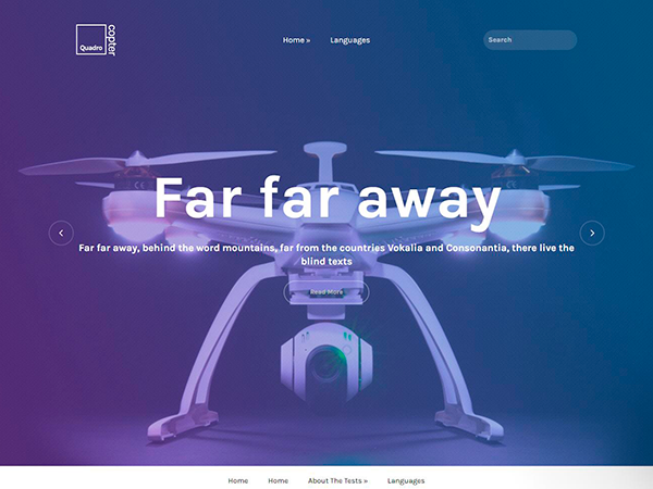 QuadroCopter Free WordPress Theme