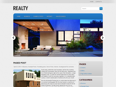 Realty WordPress Theme