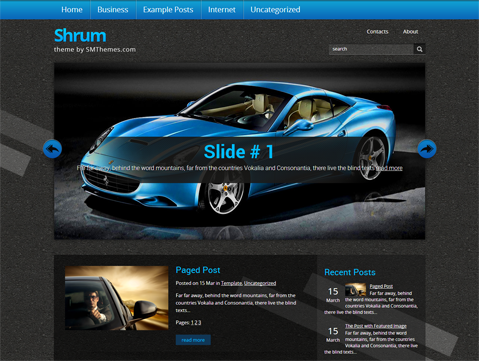 Shrum WordPress Theme