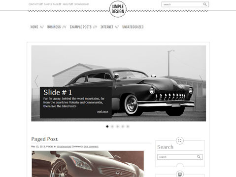 SimpleDesign Free WordPress Theme