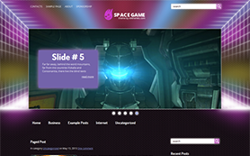SpaceGame Free WordPress Theme