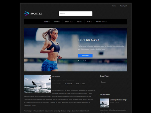 Sportez Free WordPress Theme