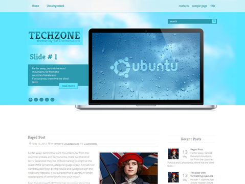 TechZone WordPress Theme