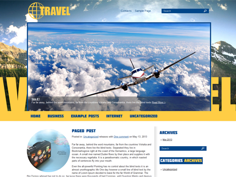 Travel WordPress Theme