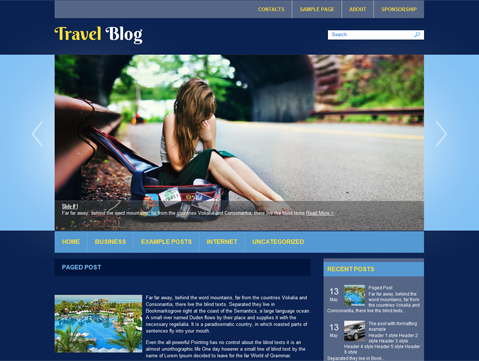 TravelBlog WordPress Theme