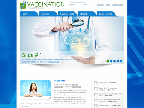 Vaccination Free WordPress Theme