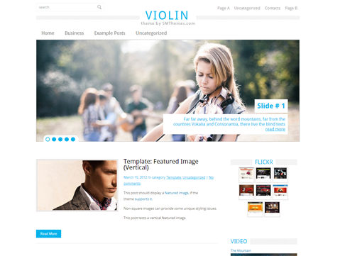 Violin Free WordPress Theme