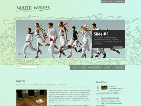 WarmWaves WordPress Theme