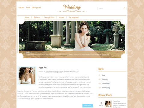 Wedding Free WordPress Theme