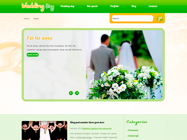 WeddingDay Free WordPress Theme